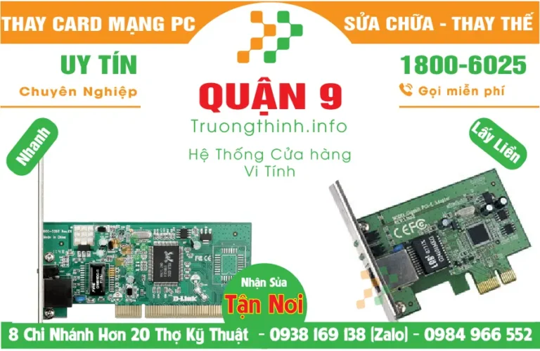 Địa Chỉ Mua Bán Sửa Thay Card Mạng PC Quận 9