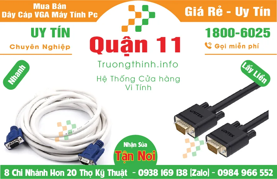 Địa Chỉ Mua Bán Dây Cáp Vga Máy Tính Pc – Quận 11