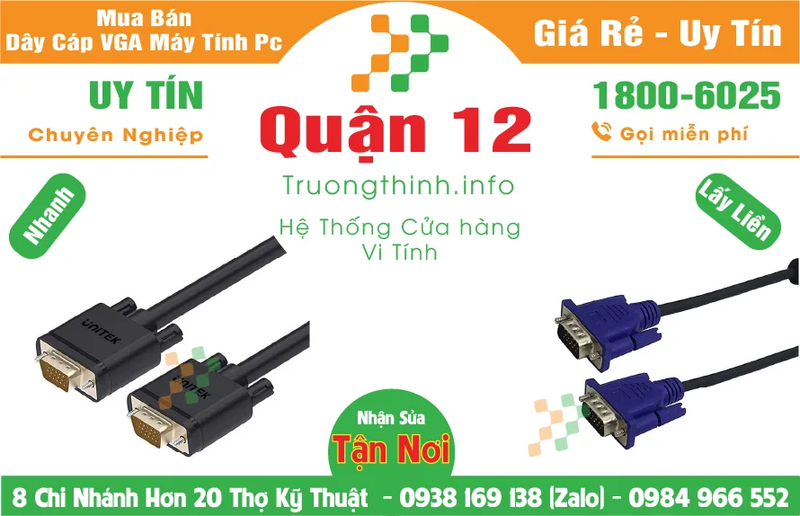 Địa Chỉ Mua Bán Dây Cáp Vga Máy Tính Pc – Quận 12