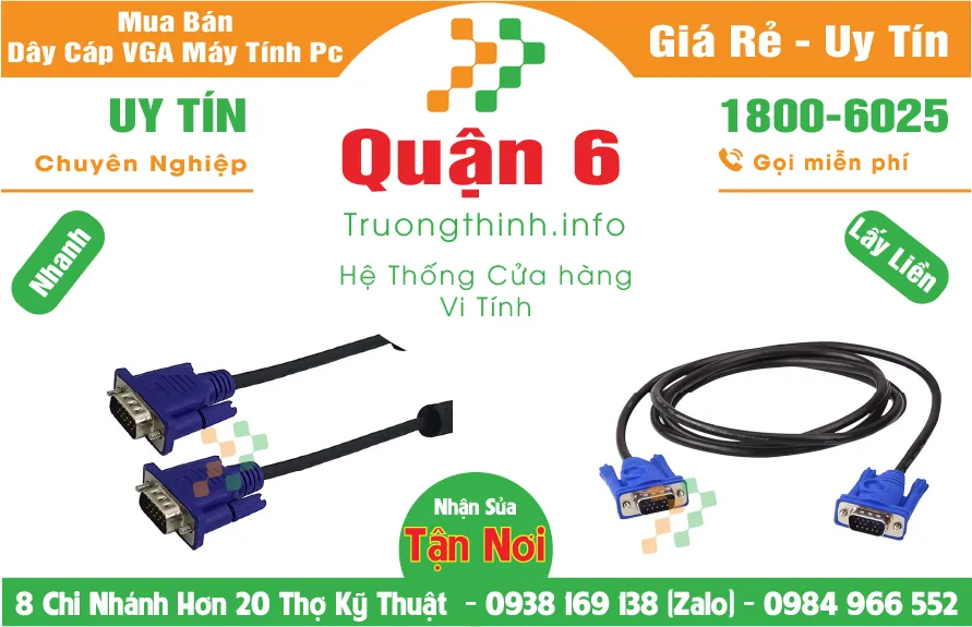 Địa Chỉ Mua Bán Dây Cáp Vga Máy Tính Pc – Quận 6