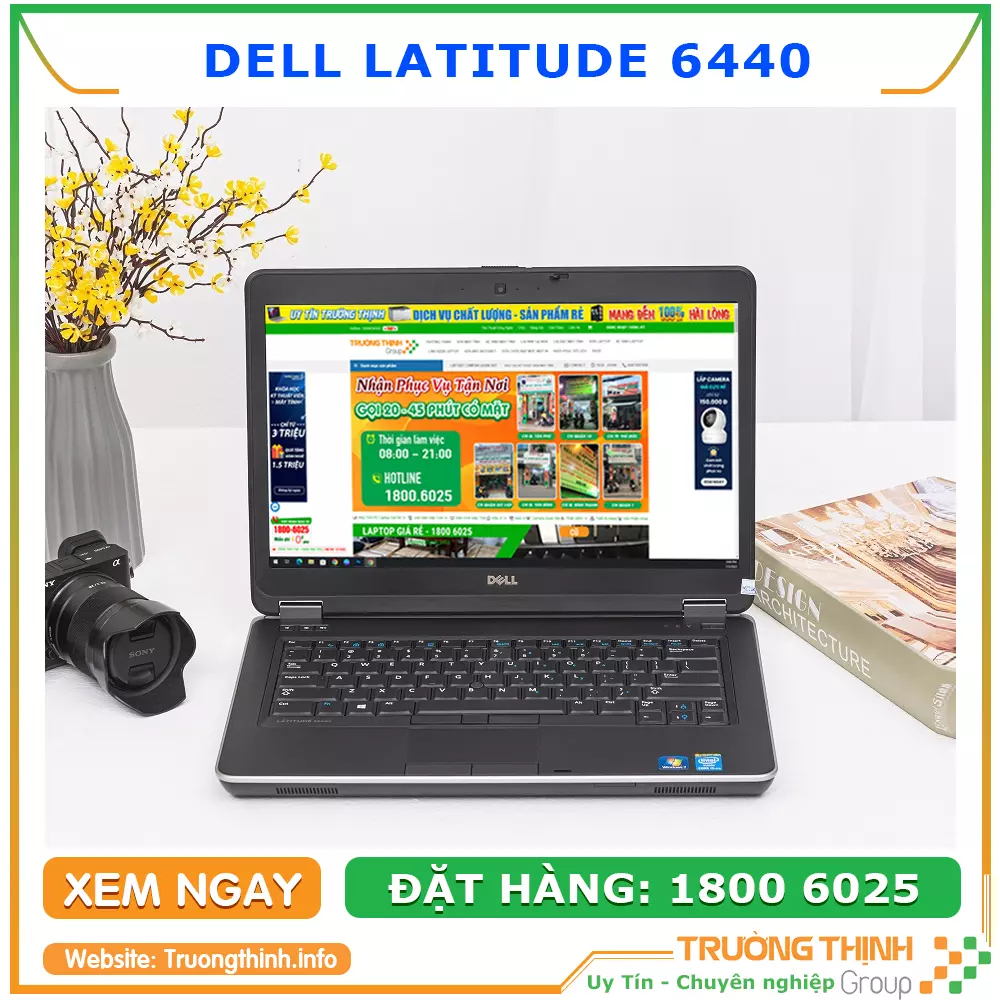 Giao diện hình ảnh mặt trước laptop Dell Latitude 6440
