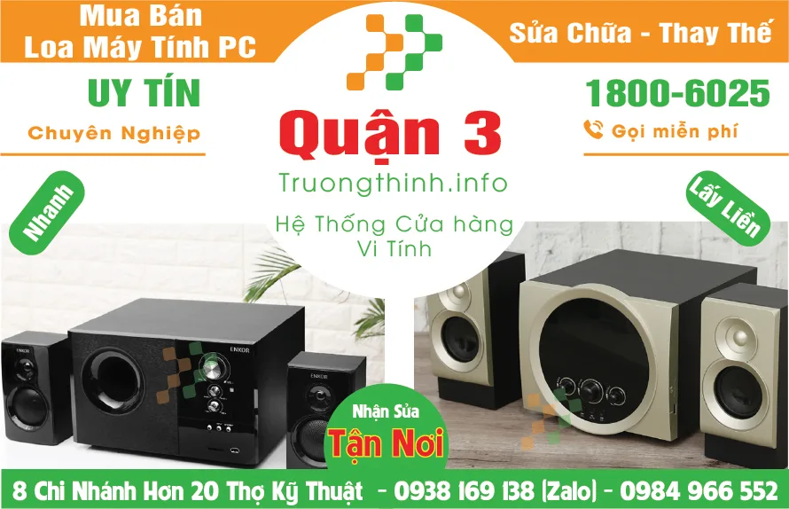 Địa Chỉ Mua Bán Sữa Thay Loa Máy Tính Pc – Quận 3