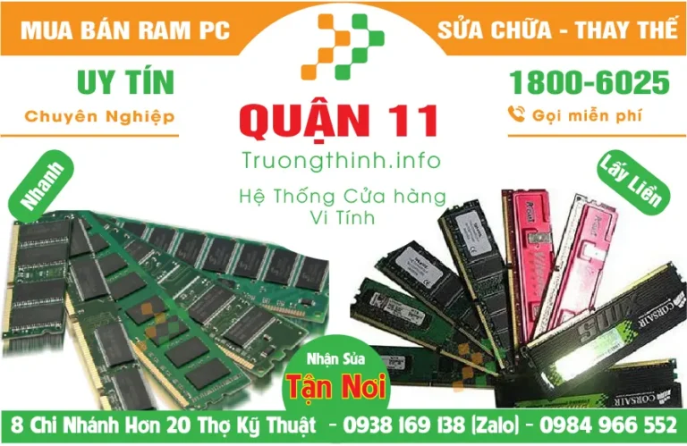 Mua Bán Nâng Cấp Ram Máy Tính PC Ở Quận 11