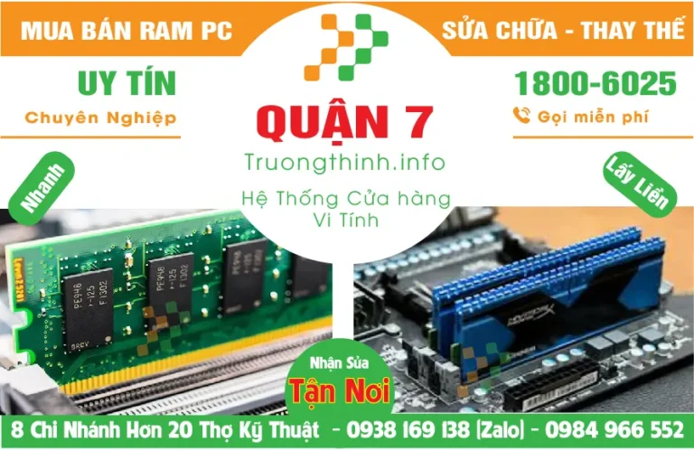 Mua Bán Nâng Cấp Ram Máy Tính PC Ở Quận 7