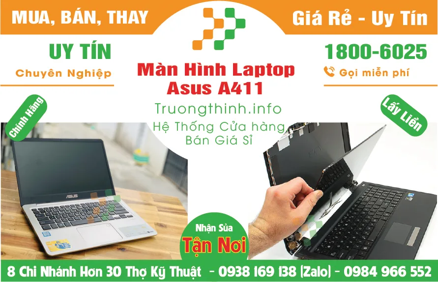 Thay Màn Hình Laptop Asus A411