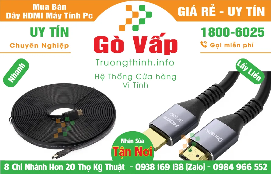 Bán Dây Cáp HDMI Máy Tính Pc Laptop tại Quận Gò Vấp