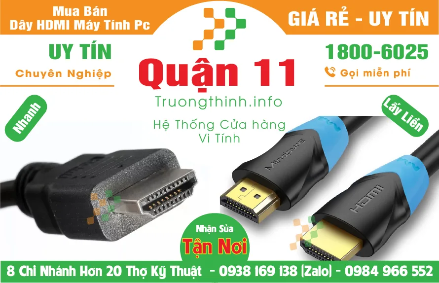 Bán Dây Cáp HDMI Máy Tính Pc Laptop tại Quận 11