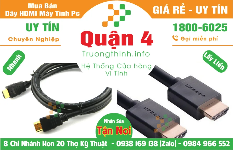 Bán Dây Cáp HDMI Máy Tính Pc Laptop tại Quận 4