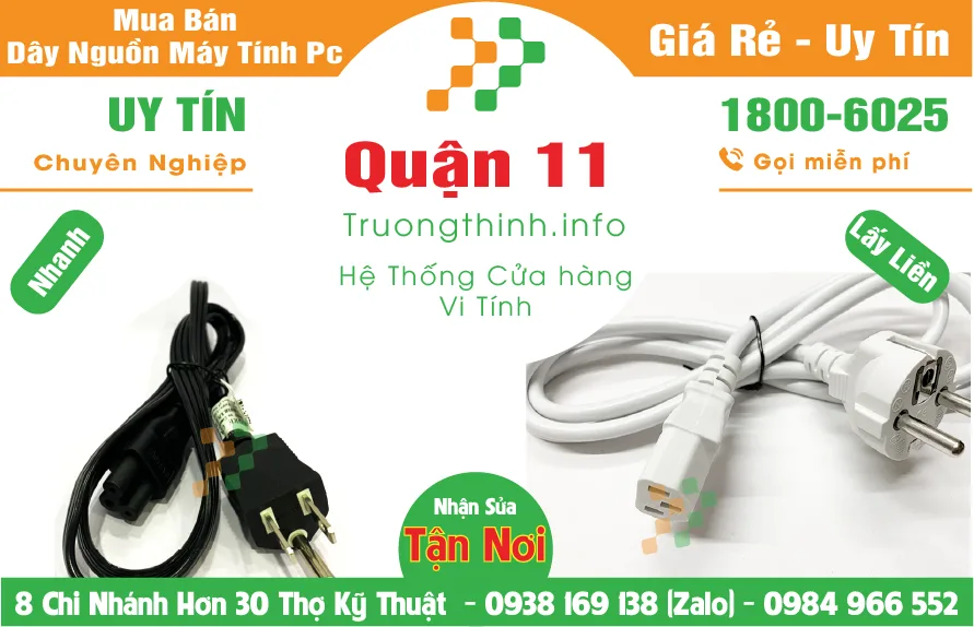 Bán Dây Nguồn Máy Tính Tại Quận 11