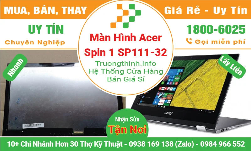 Màn Hình Laptop Acer Spin 1 SP111-32