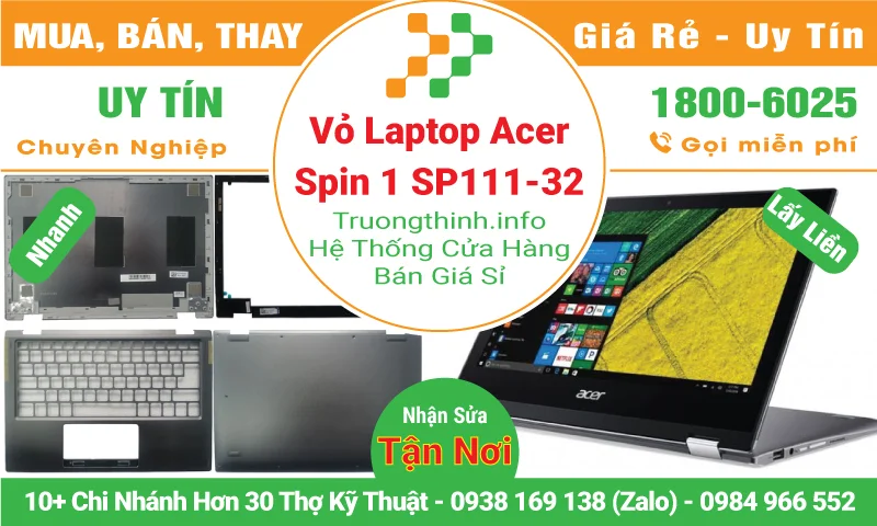 Vỏ Laptop Acer Spin 1 SP111-32