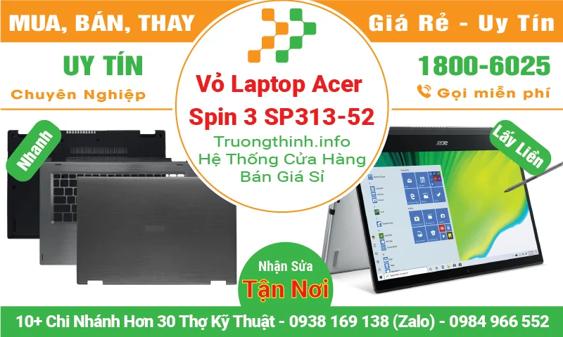 Vỏ Laptop Acer Spin 3 SP313-52