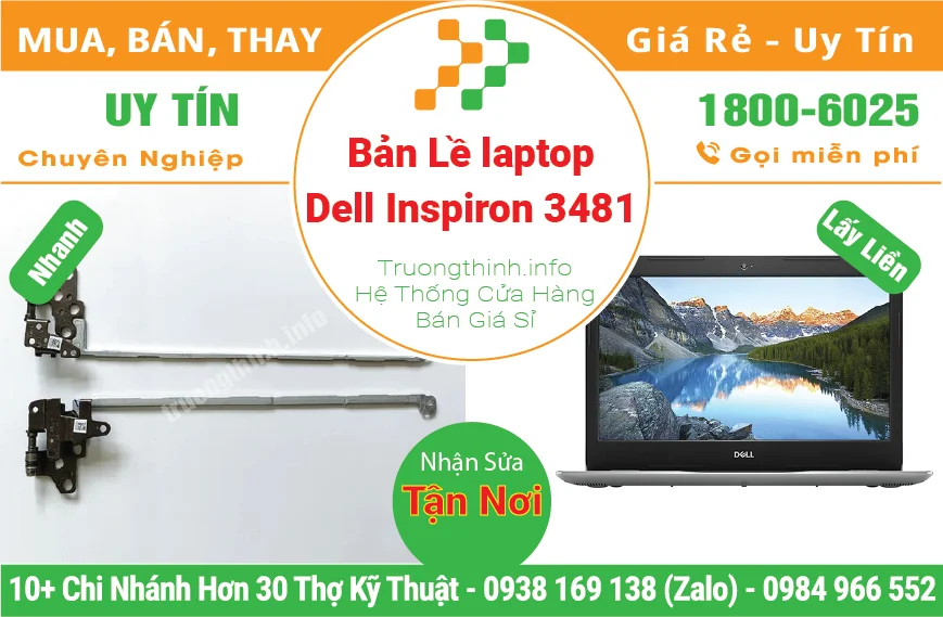 Thay Bản Lề Laptop Dell Inspiron 3481