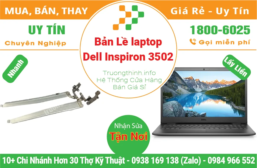 Thay Bản Lề Laptop Dell Inspiron 3502