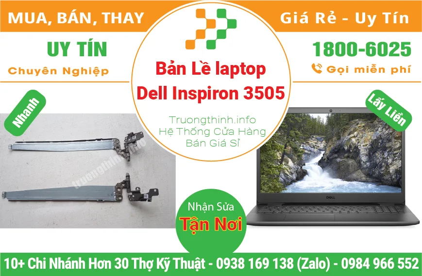 Thay Bản Lề Laptop Dell Inspiron 3505