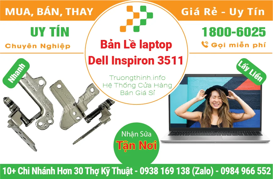 Thay Bản Lề Laptop Dell Inspiron 3511