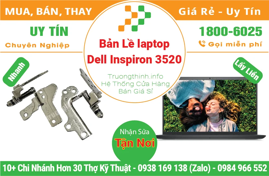 Thay Bản Lề Laptop Dell Inspiron 3520