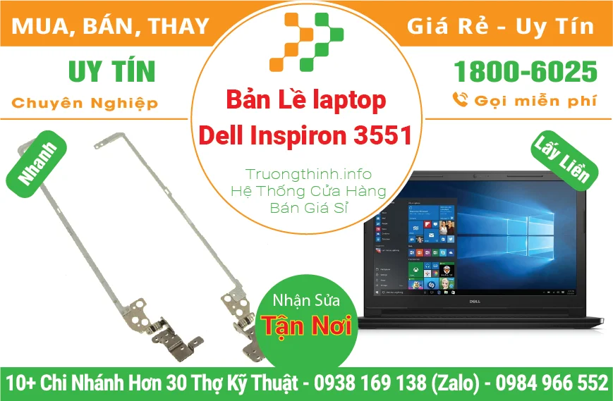 Thay Bản Lề Laptop Dell Inspiron 3551