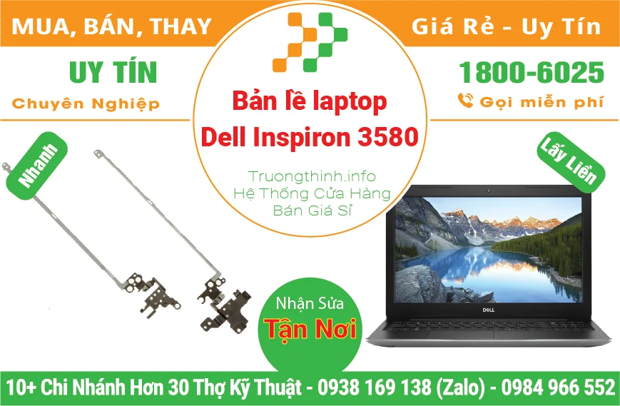 Thay Bản Lề Laptop Dell Inspiron 3580