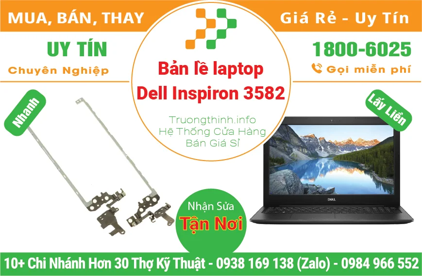 Thay Bản Lề Laptop Dell Inspiron 3582