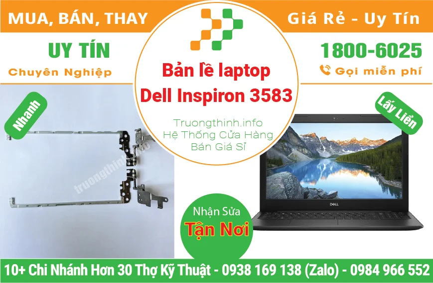 Thay Bản Lề Laptop Dell Inspiron 3583