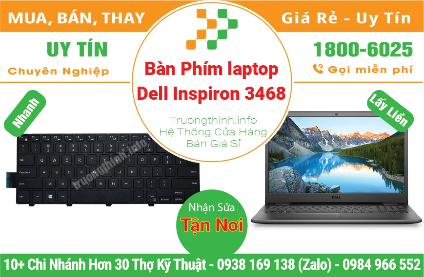 Thay Bàn Phím Laptop Dell Inspiron 3468