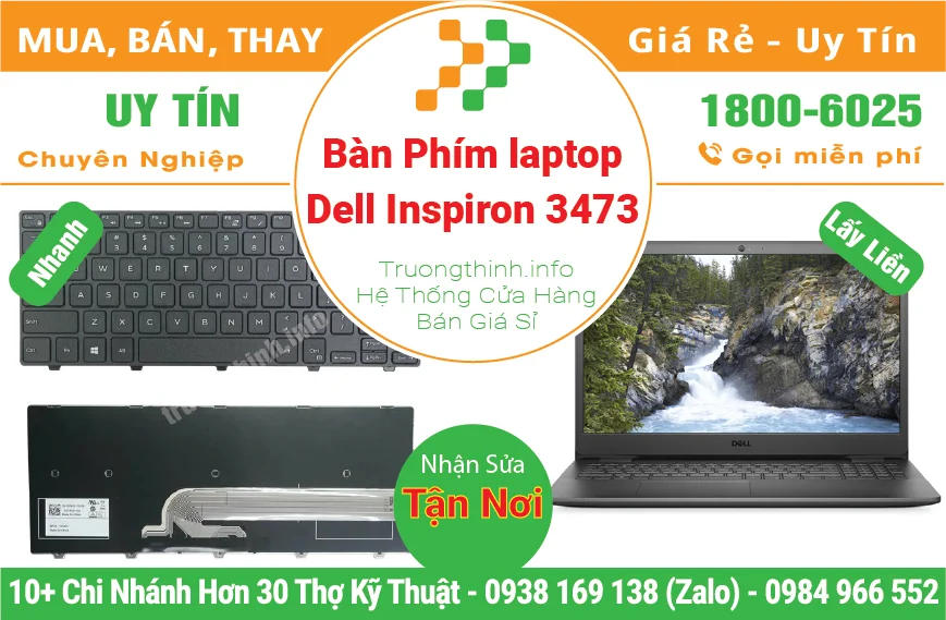 Thay Bàn Phím Laptop Dell Inspiron 3473