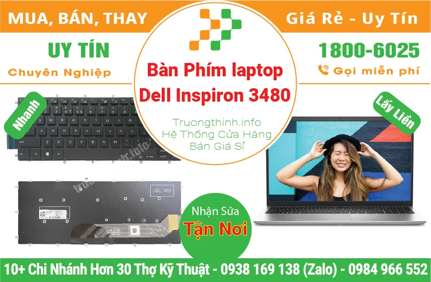 Bàn Phím Laptop Dell Inspiron 3480