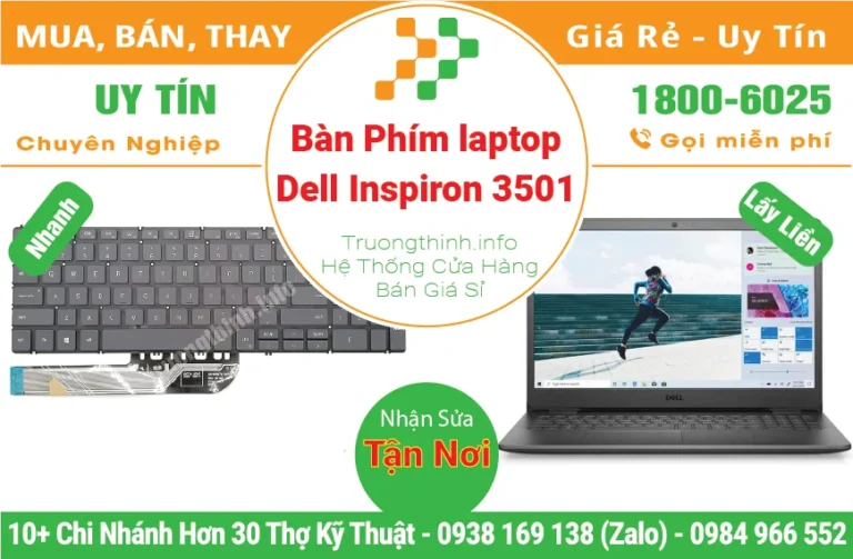 Bàn Phím Laptop Dell Inspiron 3501