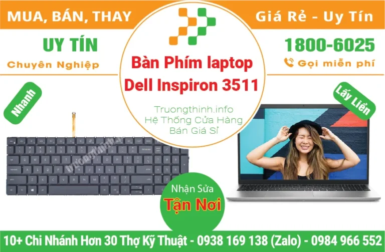Bàn Phím Laptop Dell Inspiron 3511