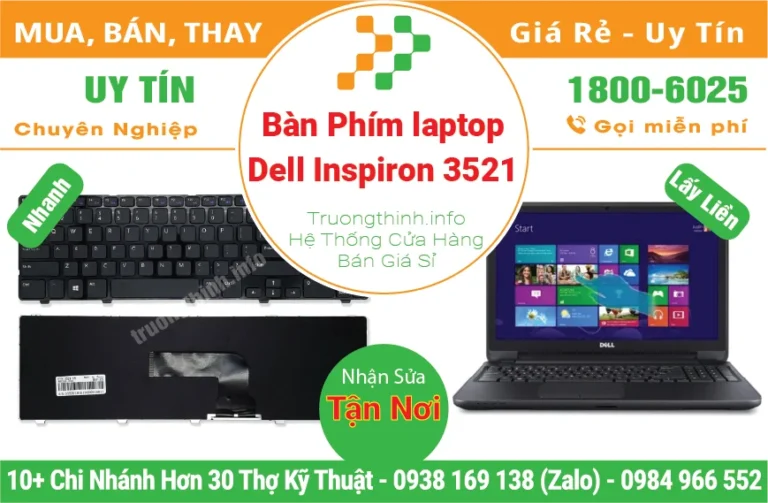 Bàn Phím Laptop Dell Inspiron 3521