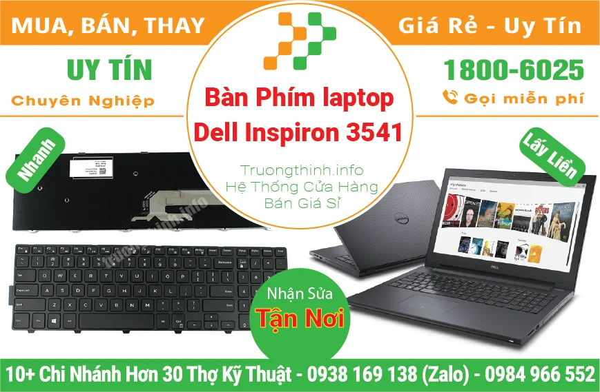 Thay Bàn Phím Laptop Dell Inspiron 3541