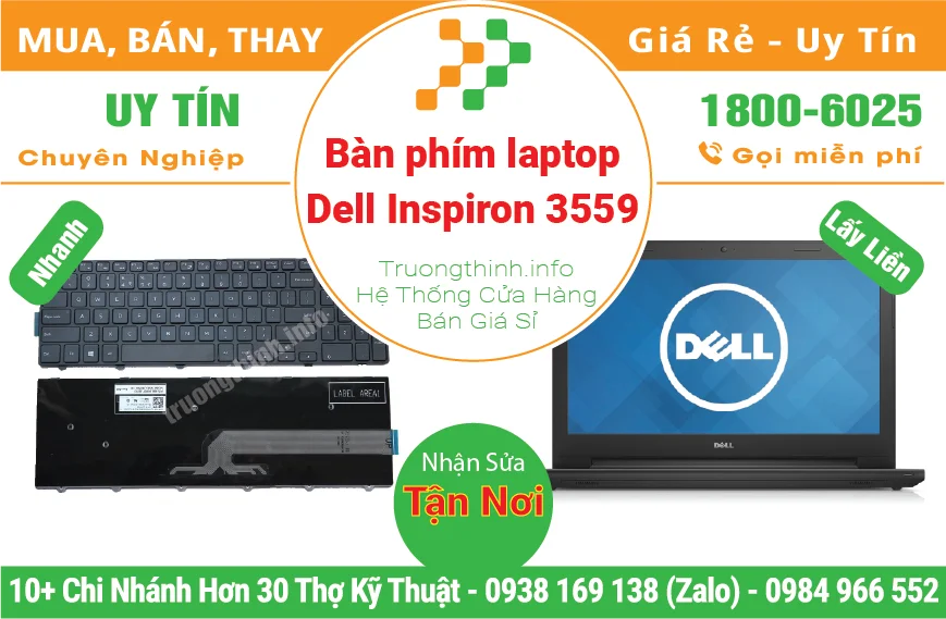 Thay Bàn Phím Laptop Dell Inspiron 3559