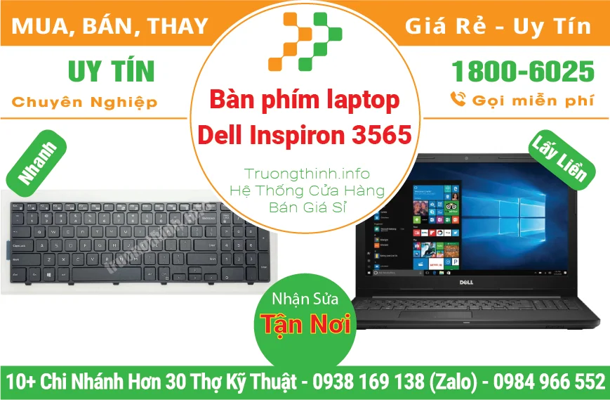 Thay Bàn Phím Laptop Dell Inspiron 3565