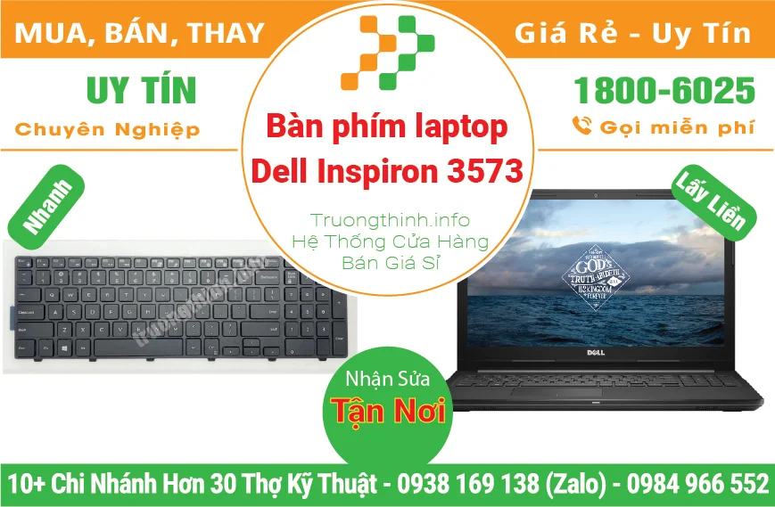 Thay Bàn Phím Laptop Dell Inspiron 3573