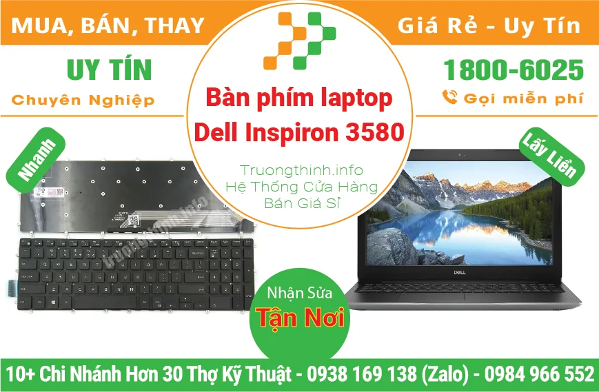 Thay Bàn Phím Laptop Dell Inspiron 3580