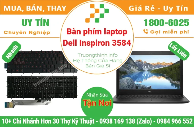 Bàn Phím Laptop Dell Inspiron 3584