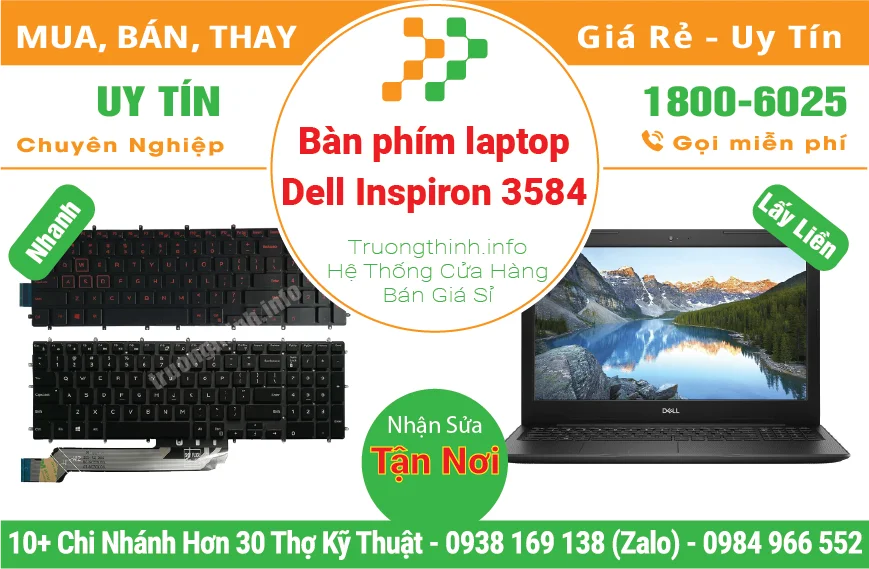 Thay Bàn Phím Laptop Dell Inspiron 3584