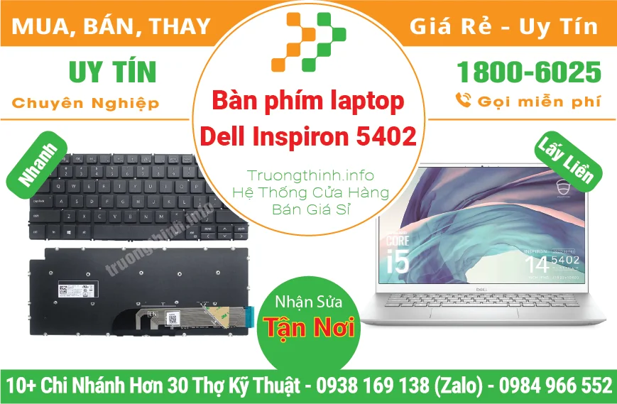 Thay Bàn Phím Laptop Dell Inspiron 5402