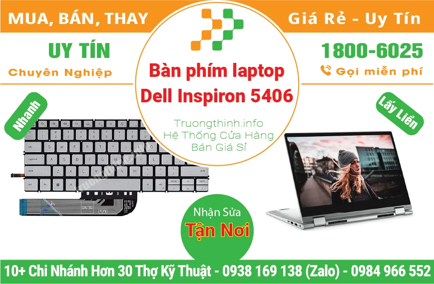 Thay Bàn Phím Laptop Dell Inspiron 5406