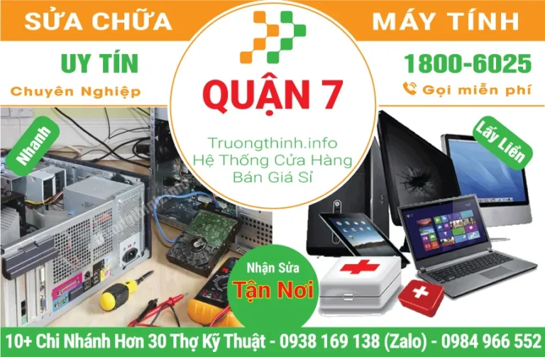 Dịch Vụ Sửa Máy Tính Giá Rẻ Tại Quận 7