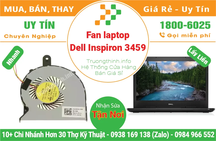 Thay Fan Quạt Laptop Dell Inspiron 3459