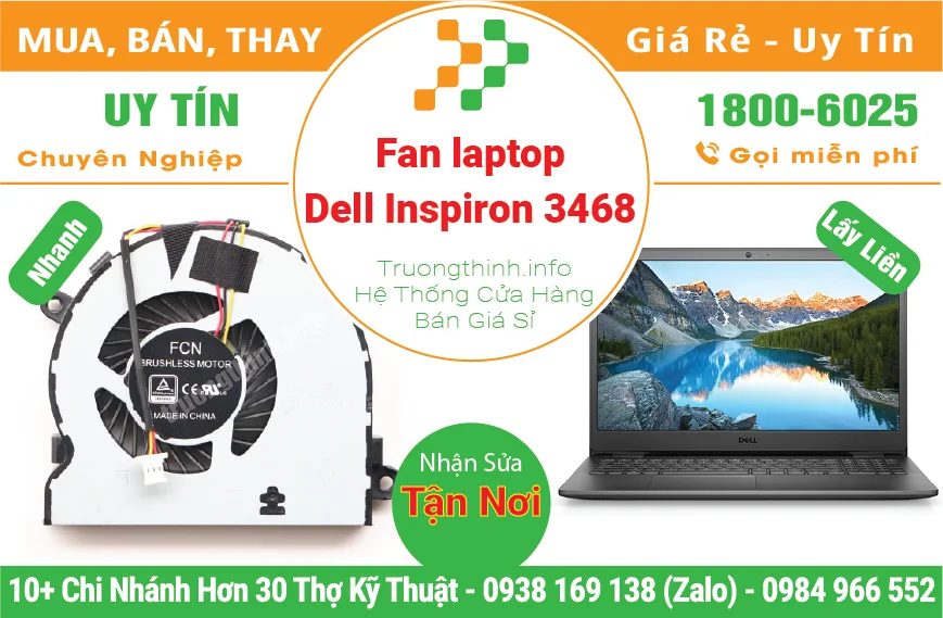 Fan Quạt Laptop Dell Inspiron 3468