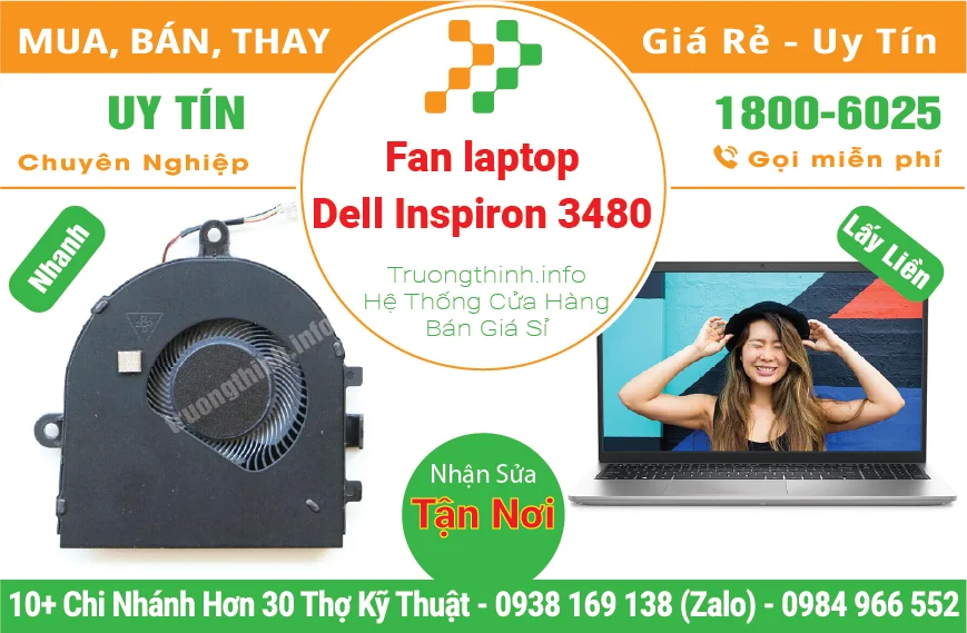Fan Quạt Laptop Dell Inspiron 3480