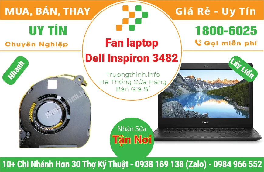 Fan Quạt Laptop Dell Inspiron 3482