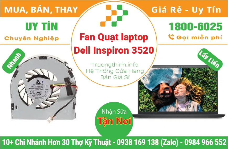 Fan Quạt Laptop Dell Inspiron 3520