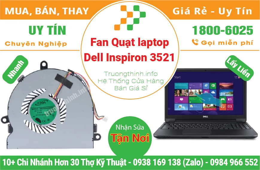 Fan Quạt Laptop Dell Inspiron 3521