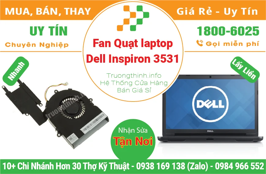 Fan Quạt Laptop Dell Inspiron 3531