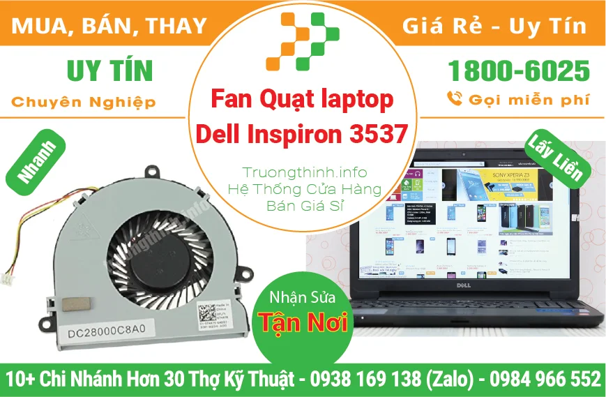 Fan Quạt Laptop Dell Inspiron 3537