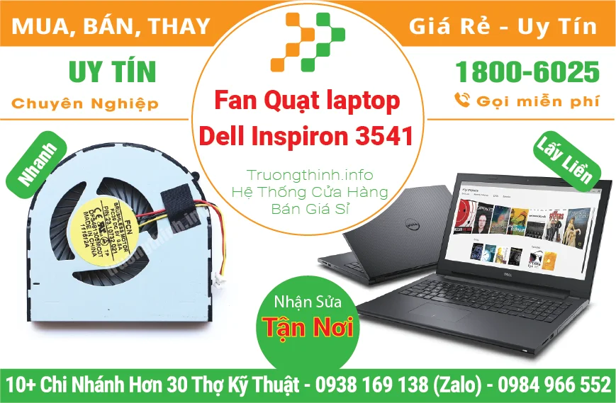 Fan Quạt Laptop Dell Inspiron 3541